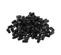 BCOATH Embout Protecteur pour Crochet de Cintre Pvc Noir Rond 100 Pcs