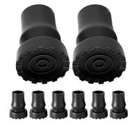 BCOATH Embouts de Canne en Caoutchouc Antidérapants, Lot de 8, Diamètre 19 MM, Adaptés aux Cannes et Béquilles, Sécurité Renforcée Lors des Déplacements