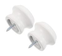 BCOATH Embouts Décoratifs Support Solide 2 Pièces en Bois de 28mm, Installation Facile et Remplacement Rapide pour Tringles à Rideaux pour Salon et Fenêtres