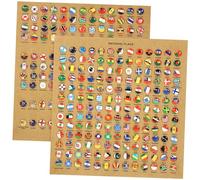 BCOATH Ensemble De Poussoirs De Drapeau Ergonomiques 291 pour Cartes Voyages Bureau Tableau Daffichage