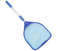 BCOATH Épuisette de Piscine Bleu en Plastique et Alliage D'aluminium pour Enlever Les Feuilles, Outil de Nettoyage pour Bassins et Plans d'eau Extérieurs