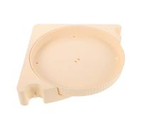 BCOATH Étagère Murale Triangulaire Beige en Plastique pour Salle de Bain | Plateau Tournant, Rangement Soigné, Nettoyage Facile, pour Petits Espaces, la Cuisine et Crédence