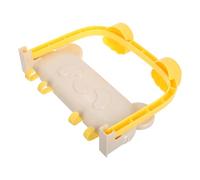 BCOATH Étagère Pliable pour Lavabo Mural Salle de Bain, ABS Jaune | Perçage, Ventouses Puissantes, Gain de Place, pour Petites Salles D'eau, Usage Domestique, Locataires