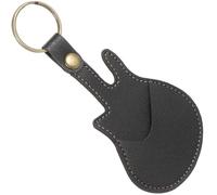 BCOATH Étui à médiator Portable en PU Noir avec Clip et Porte-clés, Accessoire Guitare électrique pour Studio et scène