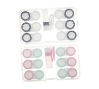 BCOATH Étuis À Lentilles Kit De Rangement Étanche pour Lentilles pour Voyage Sport Usage Quotidien
