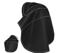 BCOATH Extension Arrière Noire en Tissu Protection Complète Compatible Plupart des Casques pour Casque de Soudage pour Atelier et Professionnels Expérimentés