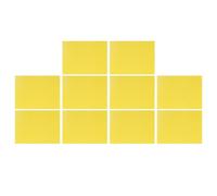 BCOATH Feuille de Support Cirée pour Abeilles 10pcs en Cire d'abeille Jaune, Support Profond Pratique pour Construction de Ruche et Production de Miel