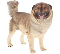 BCOATH Figurine Chien Berger Caucasien Réaliste Modèle Animal Miniature Stable Plastique pour Décoration Intérieure et Jardin Ornement Photo Mignon et Solide
