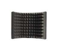 BCOATH Filtre Antibruit et Pare-brise pour Microphone en ABS, Écran d'Isolation pour Réduction de Vent, Utilisation en Studio avec Pieds Microphone