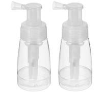 BCOATH Flacon de Coiffure Pulvérisateur Réutilisable 180ml en Pet, Lot de 2 Bouteilles Spray Transparentes Mécanisme Intérieur pour Poudre de Barbier
