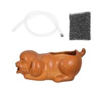 BCOATH Fontaine Cascade Céramique Résistante pour Aquarium avec Écoulement Eau et Filtration Écologique Décoration Pot pour Plantes Aquatiques et Bassin Eau Extérieure