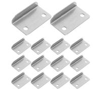 BCOATH Gâche De Serrure En Métal Pour Tiroirs De Mobilier, 20 Pièces, Forme Équerre Pour Usage Scolaire Et De Bureau, Accessoire De Sécurité En Fer, Couleur Argent