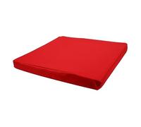 BCOATH Galette de Chaise Imperméable Rouge, Coussin Carré en Polyester et Éponge, Respirant et Résistant, pour Voiture et Bureau