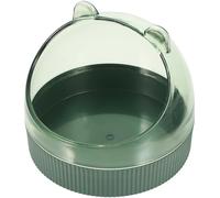 BCOATH Gamelle pour Hamsters et Cobayes Compacte en Plastique Transparent Couleur Vert Nuit, Bol Alimentaire pour Petits Rongeurs, Accessoire pour Cage Facile à Nettoyer, Usage Quotidien