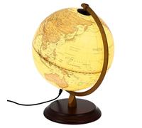 BCOATH Globe Terrestre Vintage Décoratif avec Lampe LED Outil Pédagogique Anglais USB Ornement de Bureau et Maison Robuste
