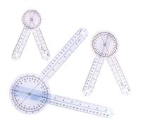 BCOATH Goniomètres Rapporteur 360 Degrés Couleur Aléatoire Ensemble de 3 en Plastique Transparent Facile à Utiliser pour Ulna et Doigt Outil pour Professionnels