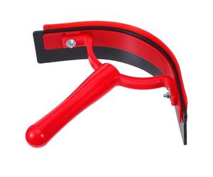 BCOATH Grattoir à Sueur Eau pour Chevaux en Plastique Léger Rouge, Lame Large Antidérapante, Outil de Toilettage et Nettoyage D’écurie Ergonomique pour Soins Équins