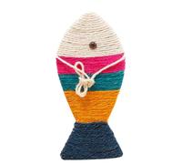 BCOATH Griffoir Bonnes Carton Accessoire Forme Poisson pour Chat Créatif en Carton Ondulé, Aide de Développer Habitudes de Griffade Vie Quotidienne