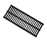BCOATH Grille d'égout robuste en plastique noir pour couverture de tranchée et système de drainage, accessoire pratique pour fossé avec entretien économique