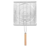 BCOATH Grille Pliable en Acier Inoxydable 1 Pièce Plaque de Cuisson Perforée pour Barbecue de Camping Support Polyvalent pour Grillades Grille-Tortillas et Maïs Adapté Feu Gaz et