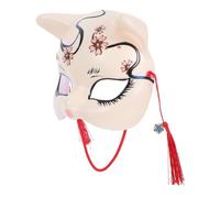 BCOATH Half Face Japanese Style For And Adults Lightweight Animal Party Mask For Halloween Carnival Masquerade Festivals Handmade With Detailed Design And Comfortable Fit
