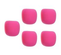 BCOATH Housse de microphone en mousse rose, pack de 5, facile à fixer sur le micro, protection contre le souffle, pour podcast et chant