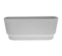 BCOATH Jardinière Suspendue Grosse Taille Blanche pour Balcon et Rambarde, Pot de Fleurs Carré Réservoir d'eau Intégré, Pot Suspendu pour Jardinage Extérieur et Décoration de Terrasse