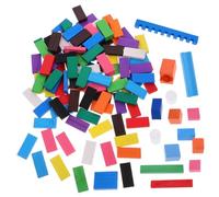 BCOATH Jeu de Dominos Bois pour Garçon Fille Éducatif Bois Sécurisé Résistant Aux Chutes pour Fêtes et Activités Familiales