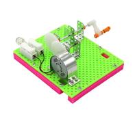 BCOATH Jeu Éducatif Générateur Manuel à Manivelle pour Élèves Kit Expérimental DIY pour Science Modèle de Dynamo à Secouer pour Garçon Fille Scientifique Pratique et Créatif