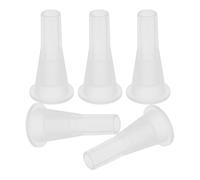 BCOATH Kit 5 Embouts en Silicone Transparent pour Pailles Réutilisables, Pièces de Rechange Anti-Fuite Compatibles Gobelets Belly Cup, Accessoires Démontables pour Gourdes Sport