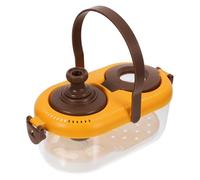 BCOATH Kit D’Observation Soie pour Garçon et Filles Boîte de Visionnage avec Loupe Intégrée et Lampe LED Couleur Café Beige pour Usage Intérieur et Extérieur Éducatif Contenant Bac