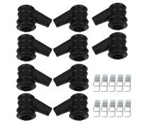 BCOATH Kit de 10 Capuchons Haute Pression en Caoutchouc avec Ressort Intégré pour Tronçonneuse Accessoires Solide de Pièces Moteur Protection pour Abattage et Travaux Extérieurs