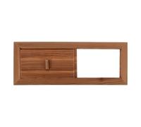 BCOATH Kit de Fenêtre de Sauna en Bois, Facile à Entretenir, Sortie d'Aération du Sauna, Panneau de Ventilation pour Hammam et Sauna Traditionnel