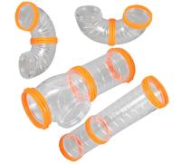 BCOATH Kit de Tubes pour Hamster de Tunnels Externes Transparents pour Cage à Hamster Tunnel de Connexion à Monter Soi-même