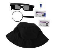 BCOATH Kit Détective pour Jeu de Rôle et Fête Thème Accessoires Légers et Confortables pour Costume Agent pour Soirée Déguisée et Jeu Espionnage