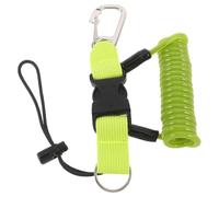BCOATH Lanière de Plongée Enroulée Orange, avec Boucle à Dégagement Rapide | Sangle Webbing, Tpu et Acier Inoxydable, Clip Intégré, pour Plongée Nocturne et Chasse Sous-marine