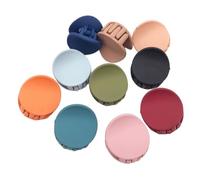 BCOATH Lot de 10 Barrettes à Cheveux Mini Rondes en Acrylique Légères et Confortables pour Filles, Design Adorable pour Fêtes D'anniversaire Couleur Aléatoire