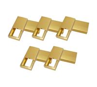 BCOATH Lot de 10 Boîtes Présents à Tiroir Rectangulaires en Papier Mat Doré, 19x14x5,2 Cm, Pliables et Multifonctions, pour Emballage Bijoux, Fêtes et Occasions Spéciales