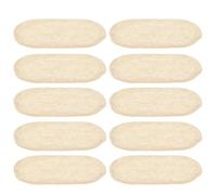 BCOATH Lot de 10 Coussinets Protecteurs de Chevalet pour Violon en Peau de Mouton Beige, Tapis Antidérapant Offrant Isolation la Transpiration, Pratique Instrumentale