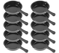 BCOATH Lot de 10 Mini Poêles Décoratives en Plastique Ustensiles Créatifs pour Maison de Poupée Accessoires Miniatures Cuisine DIY Décoration Miniature pour Jouets