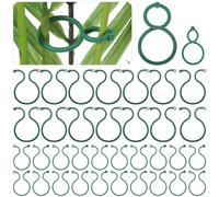 BCOATH Lot de 100 Clips de Support pour Plantes Grimpantes en Plastique Vert, Multi-Fonctionnels et Faciles à Utiliser, pour Jardinage et Culture de Vignes