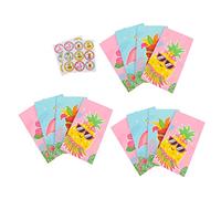 BCOATH Lot De 12 Sachets Pour Fêtes Sur La Plage Thème Hawaïen Motif Dessin Animé