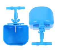 BCOATH Lot de 2 Abreuvoirs Automatiques pour Lapins Bol en Plastique Renforcé Sortie D’Évacuation Intégrée Dispositif D’Abreuvement Pratique pour Élevage et Cage Distributeur D’Eau