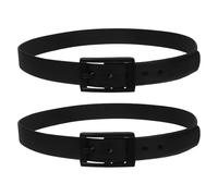 BCOATH Lot de 2 Ceintures de Golf en Silicone Unisexes Imperméables avec Boucle Plastique Réglable Ceintures Sportives Noires Confortables pour Golf et Activités de Plein Air