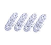 BCOATH Lot de 2 Paires de Lacets Longs Cirés Blancs pour Patins de Hockey sur Glace, Résistants au Gel et Incassables, Adaptés pour Patinage Artistique, Ski et Rollers, Accessoires