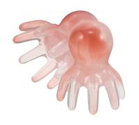 BCOATH Lot de 2 Peignes Masseurs à Cheveux en Résine Rose Forme Pieuvre 8 Pinces Grand Format Peigne de Massage du Cuir Chevelu et Méridien Portable pour Relaxation Soin Capillaire