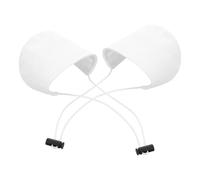 BCOATH Lot de 2 Protège-Talons en Tissu Résistant à L'Usure Protection pour Chaussures à Talons Jusqu'à 8 CM Couvre-Talons Réutilisables pour Conduite Homme et Femme Blanc