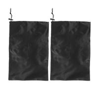BCOATH Lot de 2 sacs de rangement à cordon pour béquilles, étui portable en nylon noir, organisateur durable pour voyages et sorties, 30 x 18 cm, pour seniors actifs