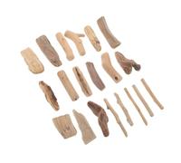 BCOATH Lot de 20 Blocs de Bois Flotté et Bois de Rivière Polis la Main 3-20 CM pour Création Artisanale et Décoration Maison Chaleureuse
