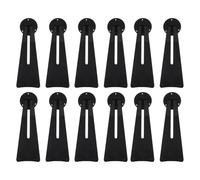 BCOATH Lot de 20 Supports Arrière en Plastique Noir pour Cadre Photo, Antidérapants et Pratiques, pour Bureau et Famille